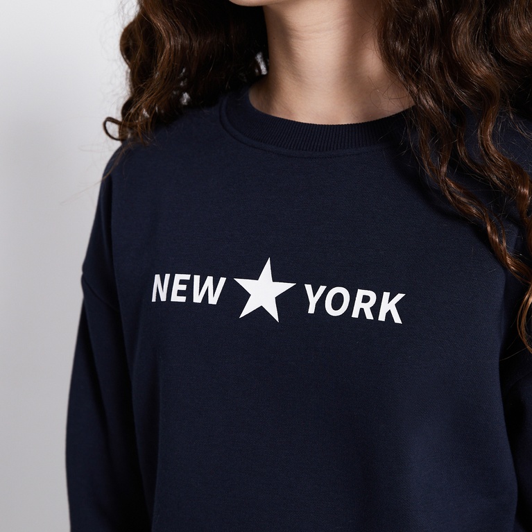 Printed sweatshirt "Vilma" Navy 4